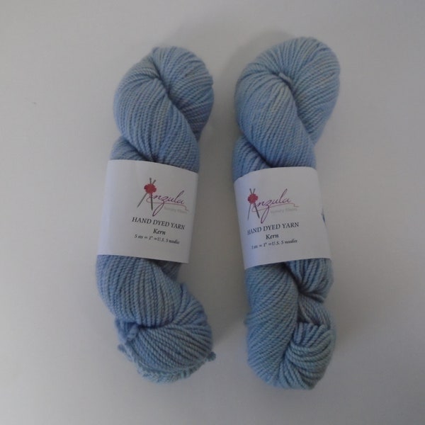 Anzula Luxury Yarn Hand Dyed Kern Design 100% Huacaya Alpaca Lavender Color Lot of 2 Skeins