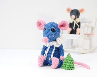 Crochet PATTERN Rat - amigurumi rat - PDF pattern - crocheted rat