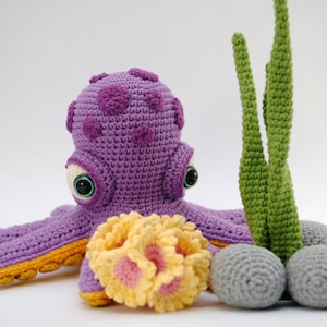 Crochet PATTERN Octopus - sea animal pattern - amigurumi crocheted octopus - E_N_G_L_I_S_H PDF pattern