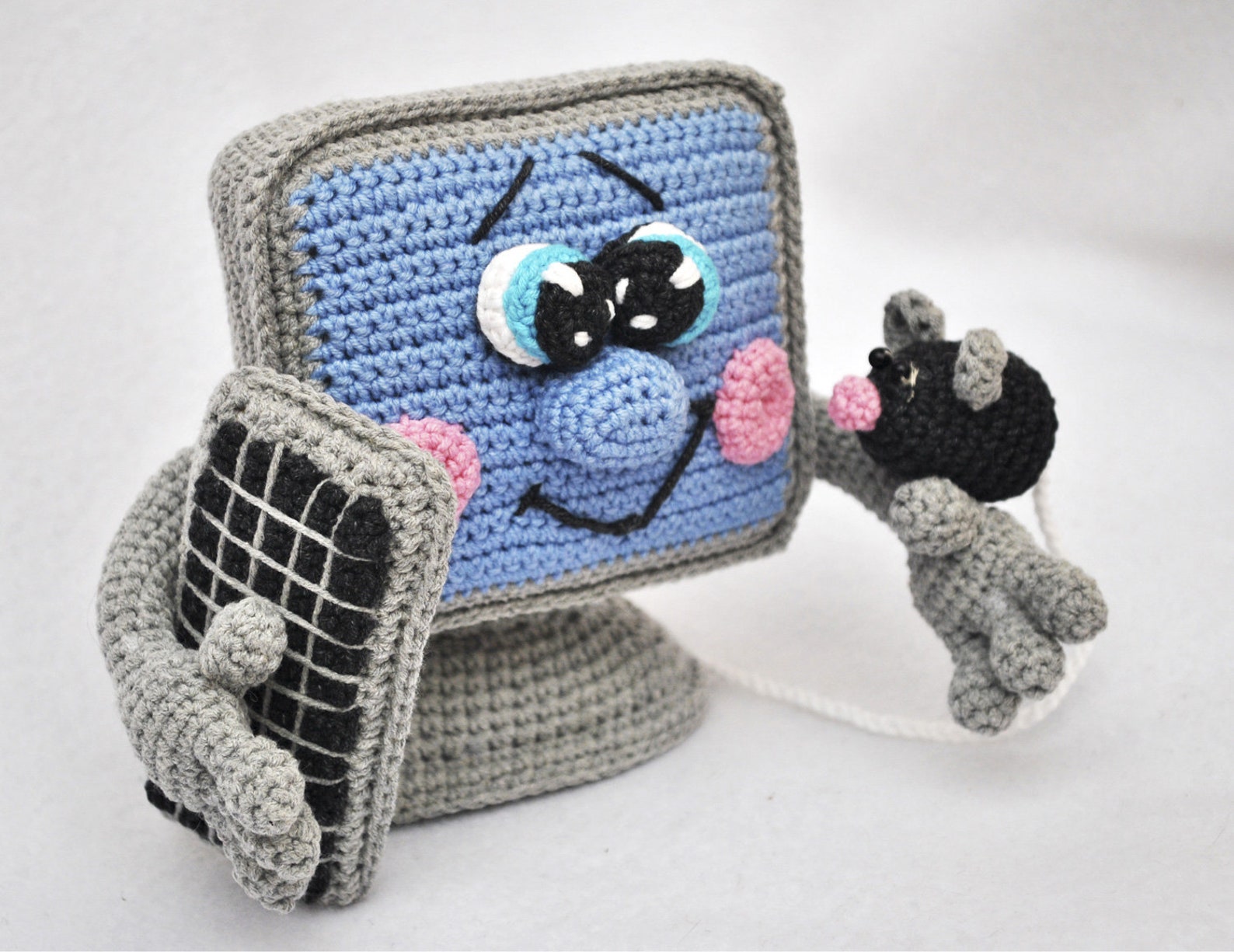 Crochet PATTERN Computer - Amigurumi Computer - Crocheted Miniature Pc ...