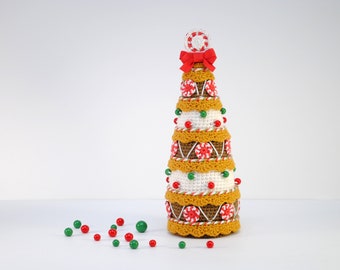 Crochet Pattern Cake Christmas Tree - Pattern Christmas Tree - amigurumi christmas tree - christmas pdf pattern