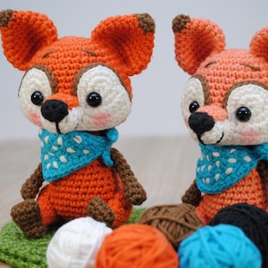 Crochet PATTERN Fox - amigurumi crocheted fox - E_N_G_L_I_S_H fox PDF pattern - crochet animals