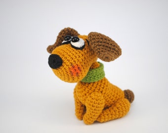 Crochet PATTERN dog - E_N_G_L_I_S_H dog pattern pdf - puppy pattern - cute dog pattern