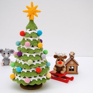 Crochet PATTERN Christmas Tree - amigurumi christmas tree - E_N_G_L_I_S_H christmas pdf pattern - crocheted christmas tree