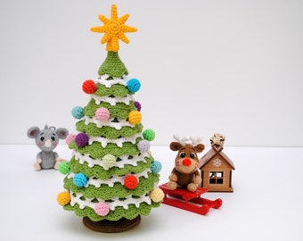 Crochet PATTERN Christmas Tree - amigurumi christmas tree - christmas pdf pattern - crocheted christmas tree