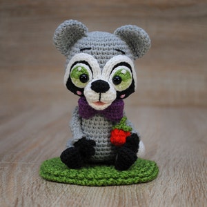 Crochet PATTERN Raccoon - amigurumi raccoon - crocheted raccoon pattern - E_N_G_L_I_S_H PDF Pattern