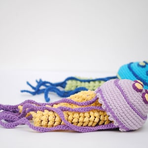 Crochet PATTERN Jellyfish - crocheted amigurumi Jellyfish - PDF pattern - crochet sea jellies