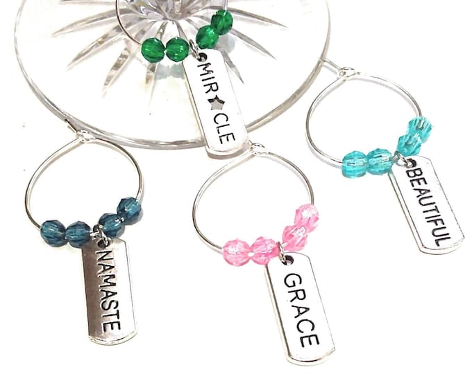 Inspirational Wine Charms - Miracle - 4 pack