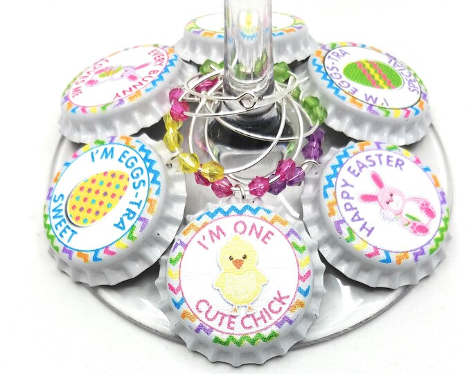 Easter Wine Glass Charms - Little Chick (8 Pack)