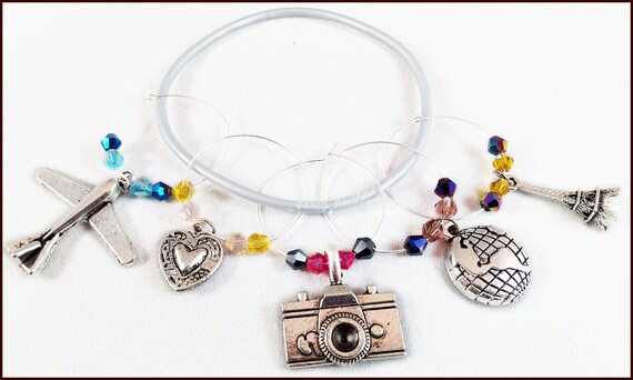 Travel Wine Charms - 5/pack