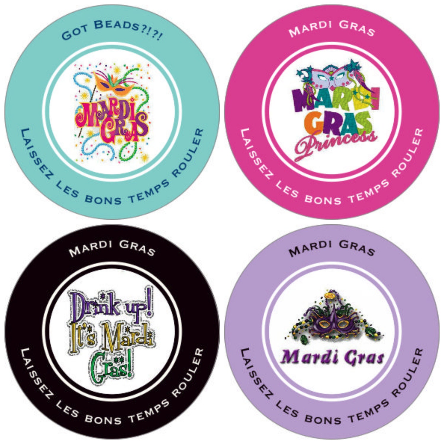 mardi gras shirt decals