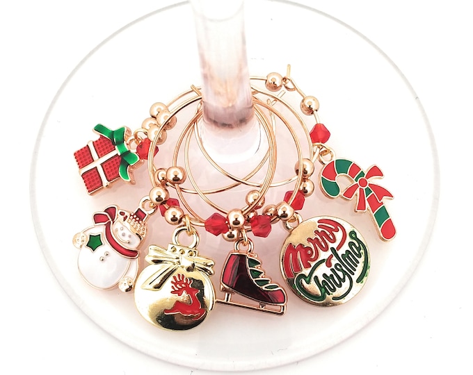 Christmas Wine Charms - Winter Wonderland 6 pack