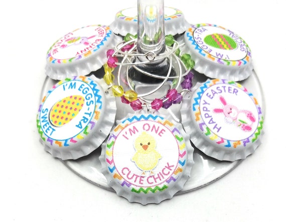 Easter Wine Glass Charms - Little Chick (8 Pack)