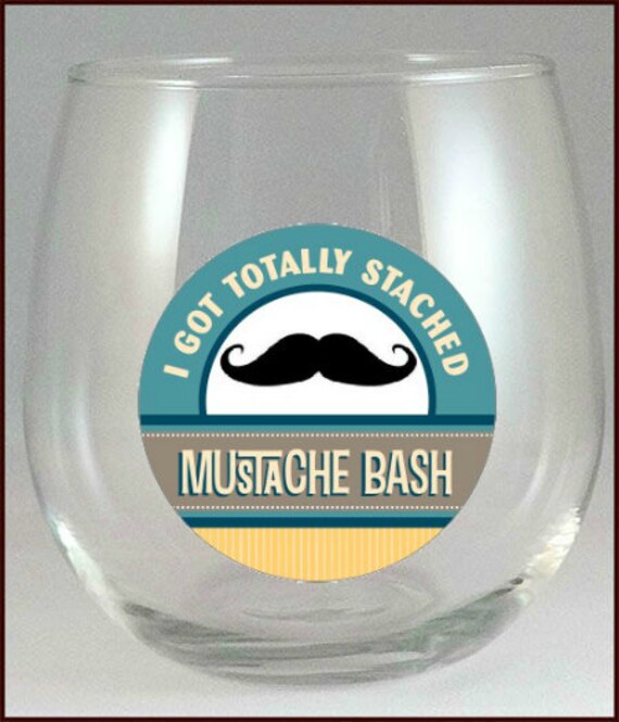 Cinco De Mayo - Mustache Bash Glass Decals, 10 pack - Glass Not included