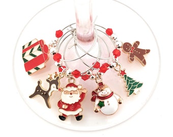 Christmas Wine Charms - Oh Deer 6 Pack