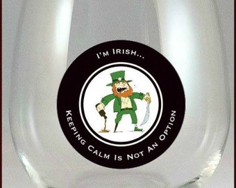 St. Patrick's Day Glass Decals, 10 pack -  Glass Not Included