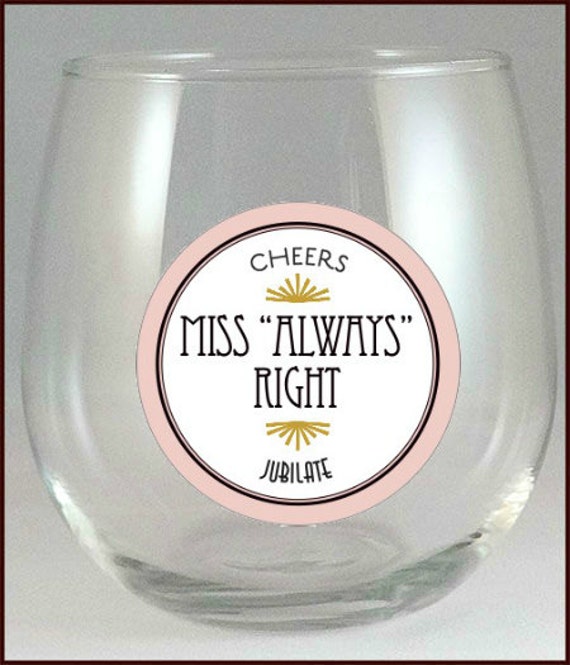 Mr. and Miss Glass Decals,  Glass Not Included - 2 pack