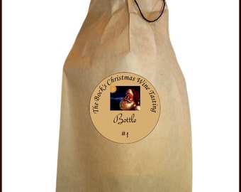 Christmas Blind Wine Tasting Kit - Christmas Wine Bags