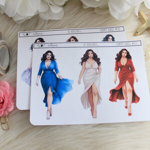 Curvy Girls 20 of 21, ALLEEN LICHTE HUID, Fashion Girls, Planner Stickers, Fashion Stickers