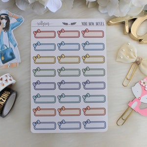 Mini Bow Boxes, Planner Stickers