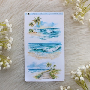 Ocean View VOL 2, Planner Decoration, Journal Stickers, Planner Stickers, Fashion Stickers