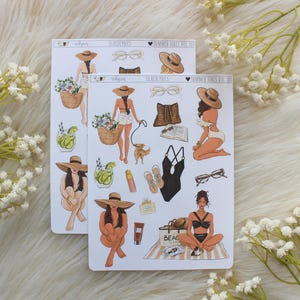 Summer Girls Vol 10, CHOISISSEZ VOTRE OPTION, Stickers mode, Stickers agenda