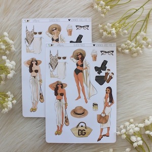 Summer Girls Vol 11, KIES JE OPTIE, plannerdecoratie, dagboekstickers, plannerstickers, modestickers