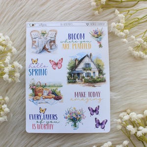 Französisches Land, Planer Dekoration, Journal Aufkleber, Planer Aufkleber, Fashion Aufkleber