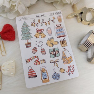 Cozy Winter, Planner Deco, Stickers
