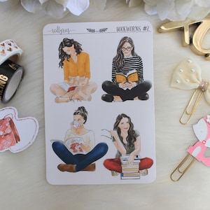 Bookworms #2, Planner Stickers