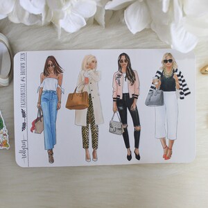 Fashionistas #4, Brown Skin, Planner Stickers, Fashion Girls