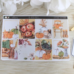 Cottage Autumn, ECLP Boxes, Planner Stickers