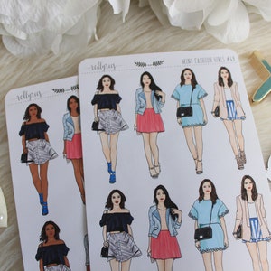 Mini Fashion Girls #49, ELIGE TU OPCIÓN, Fashion Girls, Planner Stickers