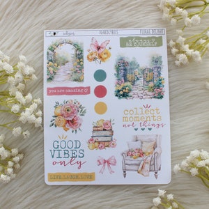 Floral Delight, Planner Decoration, Journal Stickers, Planner Stickers, Fashion Stickers