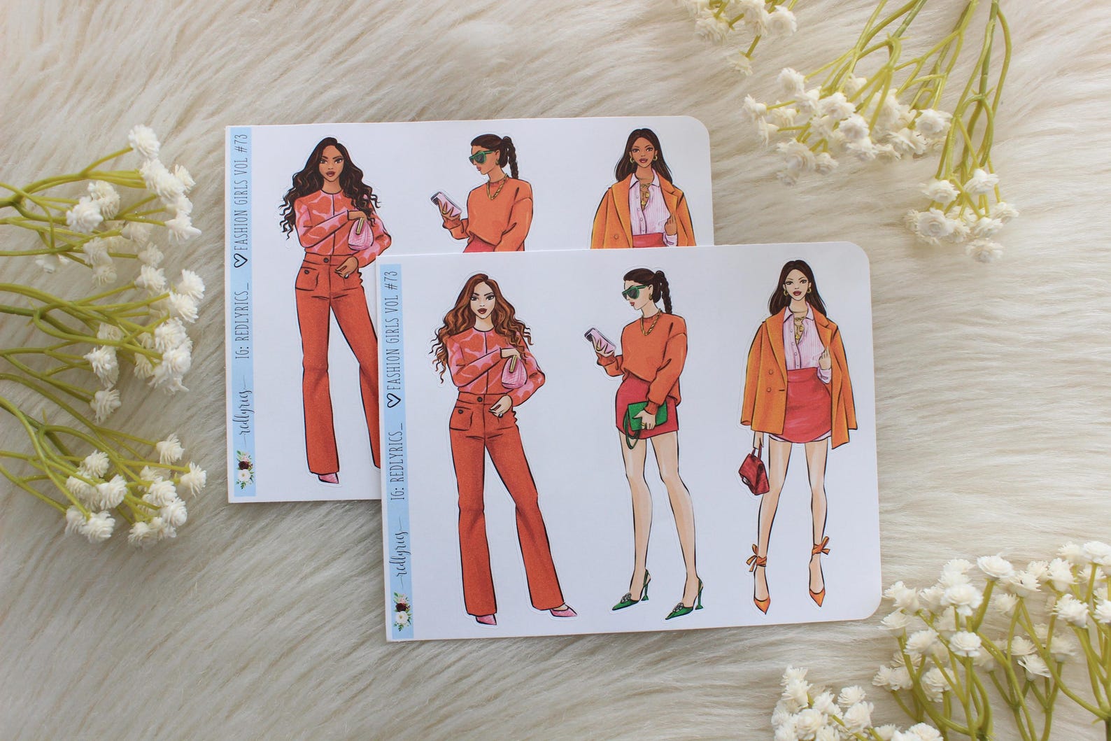 Fashion Girls #73, CHOOSE YOUR OPTION, Planner Decoration, Journal ...