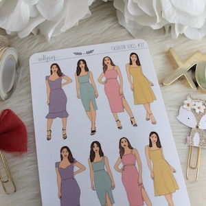 Mini Fashion Girls #37, Planner Supplies