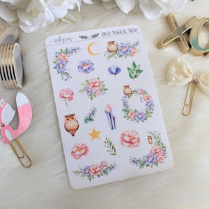 Magical Night, Planner Stickers, Planner Deco