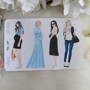 Baby Mama, Fashion Girls, Planner Stickers