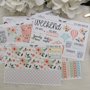 Fly Away With Me, planner stickers, planner kit, ECLP stickers