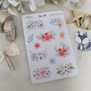 Floral Field, Deco Stickers, Planner Stickers