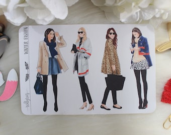 Winter Fashion, Fashion Girls, Fashion Stickers