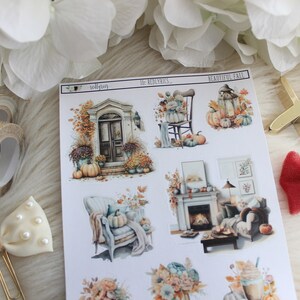 BEAUTIFUL FALL #1, Decorazione Planner, Adesivi per diario, Adesivi Planner, Adesivi moda