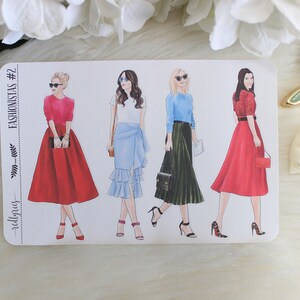 FASHIONISTAS #2, Fashion Girls, Planner Stickers