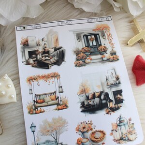 BEAUTIFUL FALL #5, Decorazione Planner, Adesivi per diario, Adesivi Planner, Adesivi moda