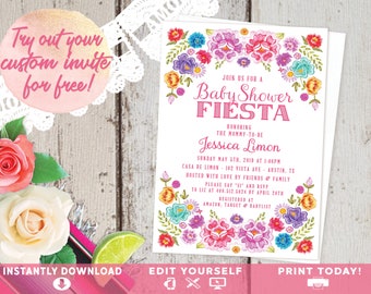 spanish invitation etsy