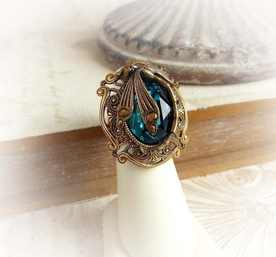 Large Bronze Dragonfly Ring Large Bronze Dragonfly Ring