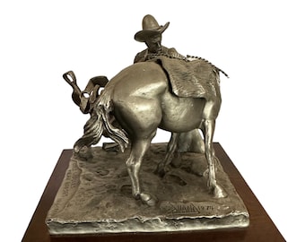 Chilmark Pewter Sculpture | Cold Saddle Mean Horses