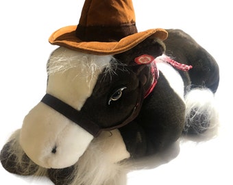 Plush Singing Horse Pony Stuffed Animal Western Decor | NOT A TOY