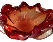 Murano Art Glass Bowl Candy Dish Beautiful Venetian Ashtray Mid Century On Etsy Bullicante Someroso