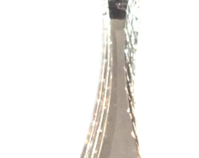 MIKASA Candelstick Platinum Tall Clear Crystal Candle Holder
